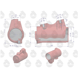 Cylinder podnośnika Zetor ORYGINAŁ URSUS-347448947
