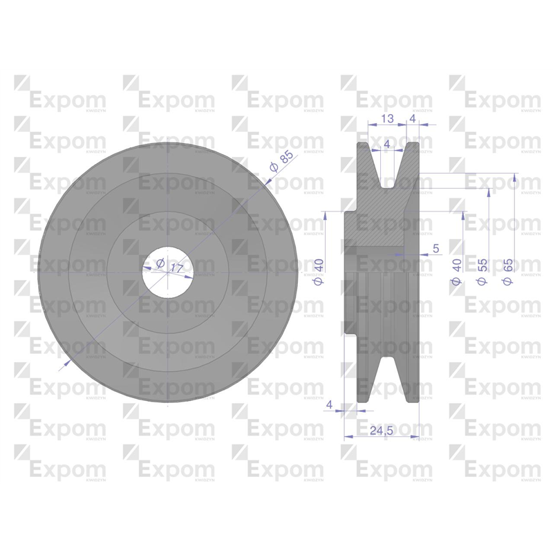 Koło pasowe alternatora 7017732M1 MF3 Nowy Typ EXPOM KWIDZYN eu-347456995