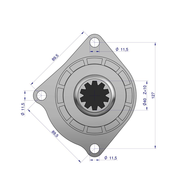 Rozrusznik z reduktorem MF4 Import-347440658