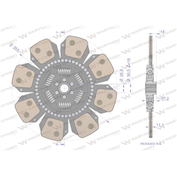 Tarcza sprzęgła Ceramiczna RENAULT Waryński-347471867