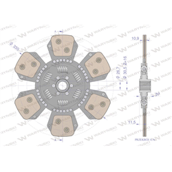 Tarcza sprzęgła ceramiczna  Renault 7700061792 WARYŃSKI-347905397