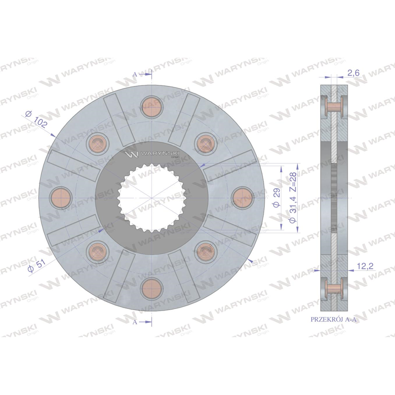 Tarcza hamulcowa 7701004426 RENAULT Waryński-347900242