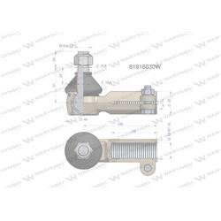 Przegub kierowniczy 15/16" 81816030 WARYŃSKI-347884502