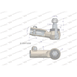 Przegub kierowniczy 130mm - M1 1/8"  81864100 WARYŃSKI-347877156