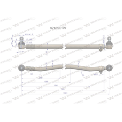 Drążek kierowniczy 1391mm 82185C1 WARYŃSKI-347884437