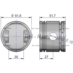 Tłok sprężarki fi 62 C-360-347440175