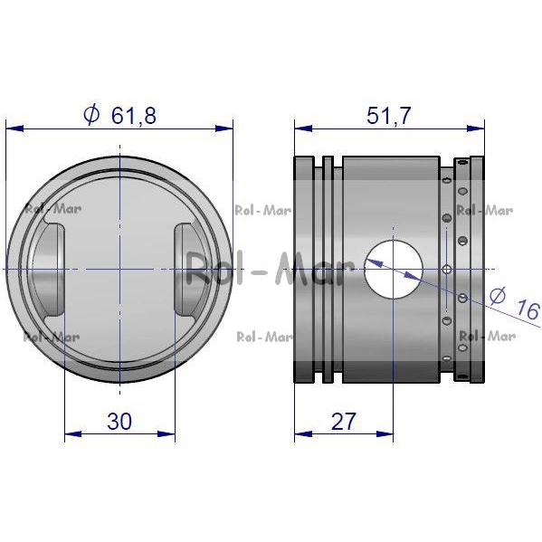 Tłok sprężarki fi 62 C-360-347440175