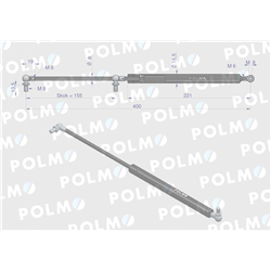 Siłownik szyby tylnej L max. 400mm 83952213P FORD POLMO-347450173