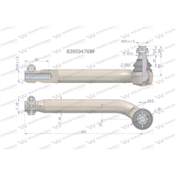 Przegub kierowniczy M18x1.5L 83959470 WARYŃSKI-347884231