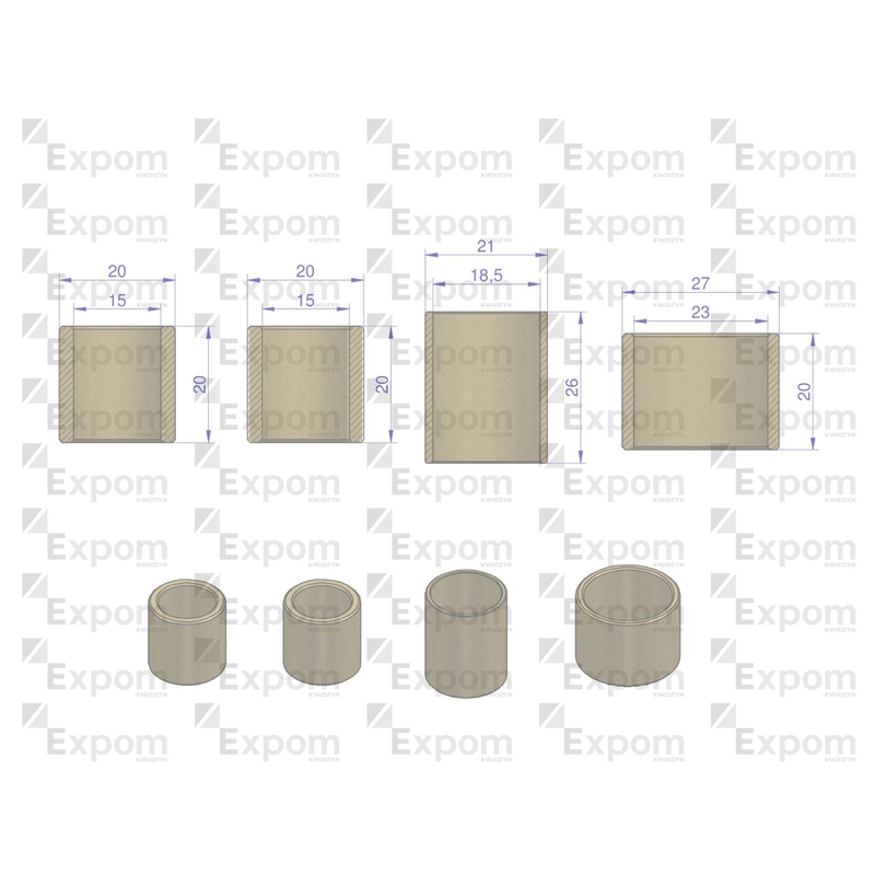 Komplet tulejek rozrusznika R-7 50458155 4-szt EXPOM KWIDZYN eu-347886254