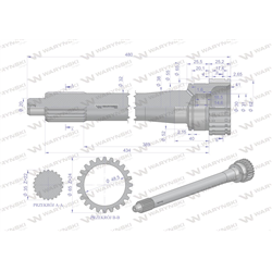 Wałek sprzęgłowy 86126086 C-385 WARYŃSKI-347891192