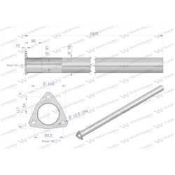 Rura C-385 TURBO ( prosta ) INOX WARYŃSKI-347477655