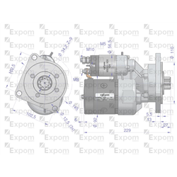 Rozrusznik z reduktorem typu Magneton Fiat 9142680 Blue Line EXPOM KWIDZYN-347464700