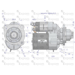 Rozrusznik z reduktorem typu Magneton  9142740 John Deere Blue Line EXPOM KWIDZYN-347892860