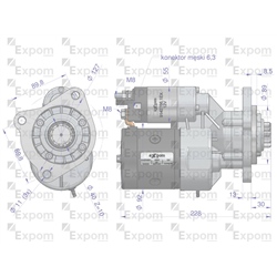 Rozrusznik z reduktorem typu Magneton MF4 Ursus 4512 9142743 Blue Line EXPOM KWIDZYN-347892952