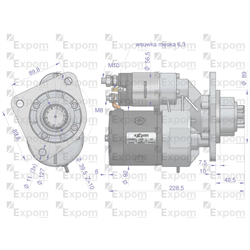 Rozrusznik z reduktorem typu Magneton 9142745 John Deere  Blue Line EXPOM KWIDZYN-347892971