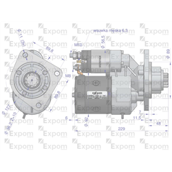 Rozrusznik z reduktorem typu Magneton 9142748 Case MF Blue Line EXPOM KWIDZYN-347892983