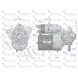 Rozrusznik z reduktorem typu Magneton T25 MTZ Blue Line EXPOM KWIDZYN-347892901
