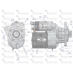 Rozrusznik z reduktorem Same Steyr Lamborghini typu Magneton 9142603,9142880 Blue Line EXPOM KWIDZYN-347892855