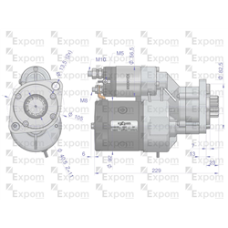 Rozrusznik z reduktorem DEUTZ SAME LAMBORGHINI typu Magneton 9144821 Blue Line EXPOM KWIDZYN-347464574