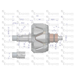 Wirnik alternatora 9515672EX C-385 Nowy Typ EXPOM KWIDZYN eu-347458869