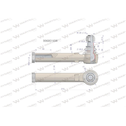 Przegub kierowniczy 210mm- M24x1,5 9968016 WARYŃSKI-347451307