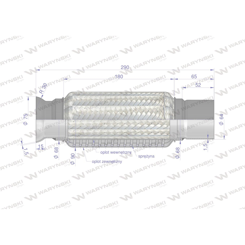 Rura elastyczna AL114384 John Deere WARYŃSKI-347892141