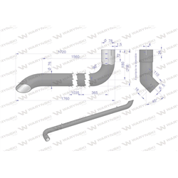 Tłumik rura wydechu AL164277 John Deere WARYŃSKI-347462557