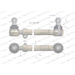 Drążek kierowniczy 1475mm AL178018 WARYŃSKI-347455850