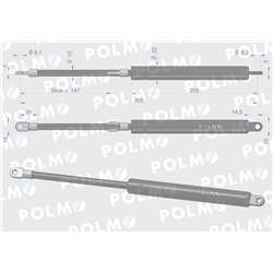 Siłownik podnoszenia maski John Deere AL78435 POLMO-347902784