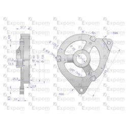 Pokrywa przednia alternatora AX230000 C-330 Nowy Typ EXPOM KWIDZYN eu-347457023