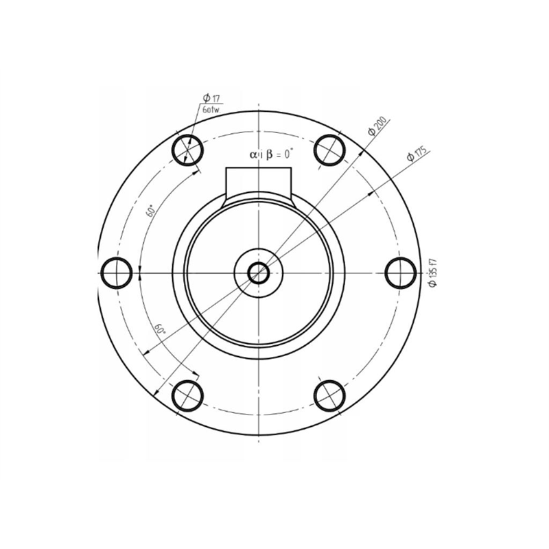 Cylinder hydrauliczny, siłownik, cyklop obrotu CJ5 z kołnierzem Kraj-347446034