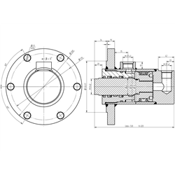 Cylinder ładowacza obrotu CJ5F80/45/320DGw Troll-347872683