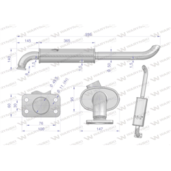Tłumik T25 INOX WARYŃSKI-347478979