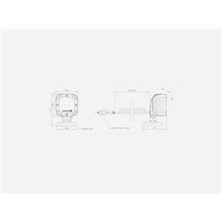 Lampa robocza aluminiowa 9-diodowa 2800Lm mocowanie magnes DIO008 LED DIORA-347453831