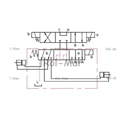 Dzielnik, zawór, elektrozawór kierunkowy elektromagnetyczny kontroli DVS6-6/2L G3/8 50L-347874346