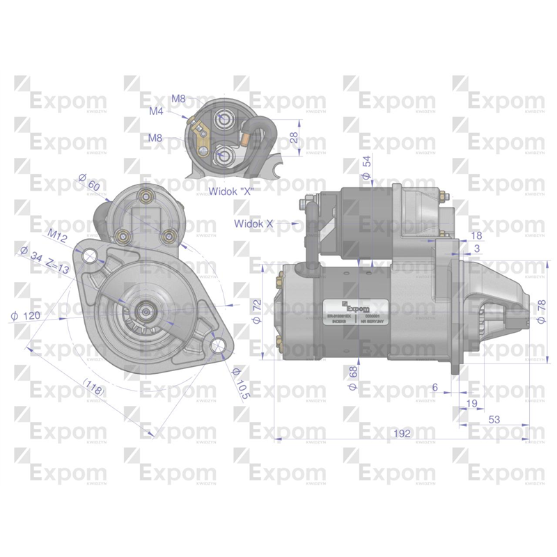 Rozrusznik regenerowany JS1158 Expom Kwidzyn Eu-347470684