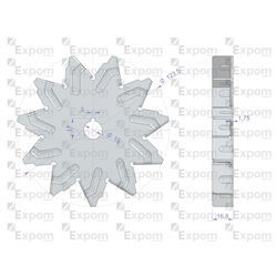 Wentylator alternatora EX230000. EX260000 C-330 C-360 EXPOM KWIDZYN eu-347459089