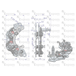 Prostownik diody alternatora  MF3 Nowy Typ EXPOM KWIDZYN eu-347456989