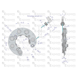 Prostownik kompletny alternatora EX230000. EX260000 C-330 C-360 EXPOM KWIDZYN eu-347887400