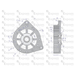 Tarcza pokrywa przednia alternatora EX257000 A120 Bizon EXPOM KWIDZYN eu-347887418