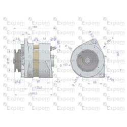 Alternator A120E 400257ER. 3660200 28V 40A Bizon EXPOM KWIDZYN eu-347459071
