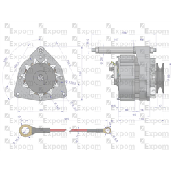 Alternator kompletny C-360 72A EXPOM EXPOM KWIDZYN eu-347475622