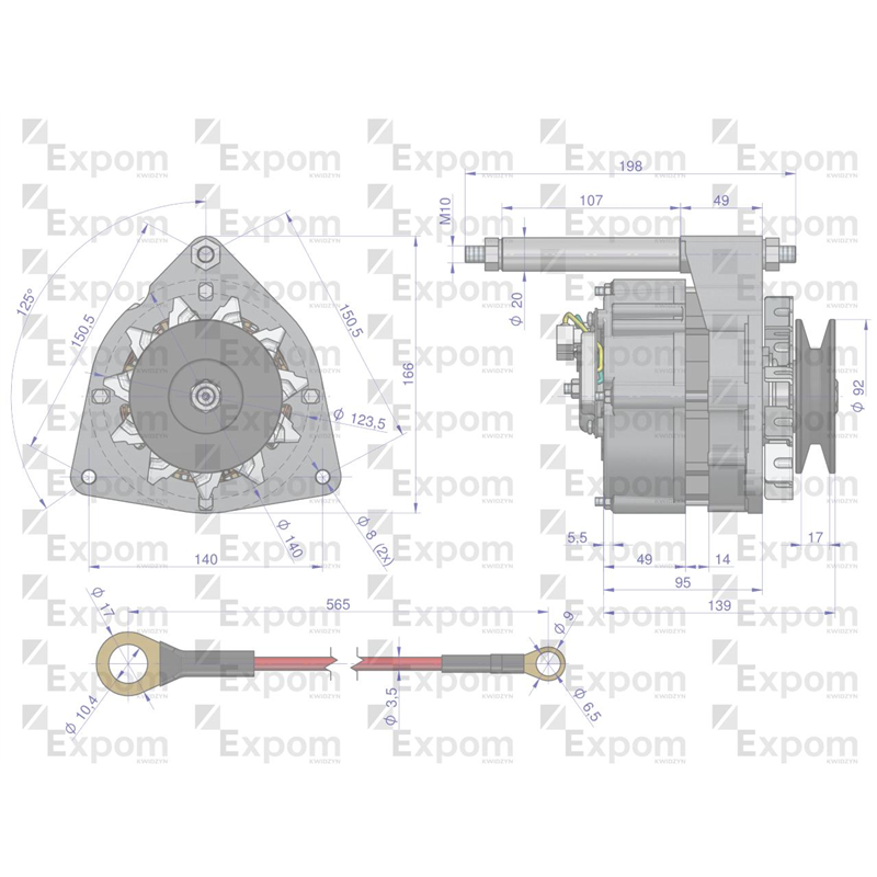 Alternator kompletny C-360 72A EXPOM EXPOM KWIDZYN eu-347475622