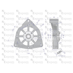 Tarcza pokrywa przednia alternatora EX230000 C-330 C-360 EXPOM KWIDZYN eu-347459079