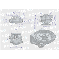 Pokrywa filtra paliwa MF3 ORYGINAŁ URSUS-347452005