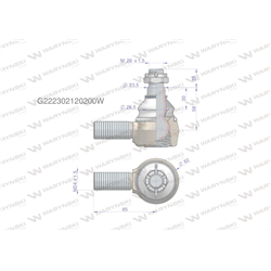 Przegub kierowniczy M24x1.5 G222302120200 WARYŃSKI-347456211