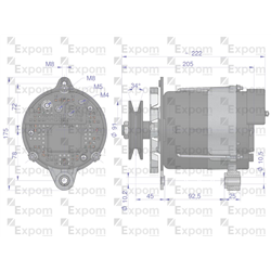 Alternator MTZ 100A EXPOM KWIDZYN eu-347900352