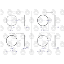 Komplet pierścieni silnika 1-tłok K1-2157-000  MF-4 ORYGINAŁ URSUS-347446772
