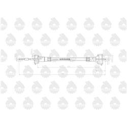 Linka - Licznika MTG (motogodzin) L-680mm C-328 ORYGINAŁ URSUS-347457111